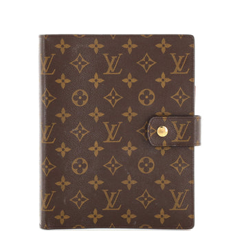 Louis Vuitton Ring Agenda Cover Monogram Canvas GM