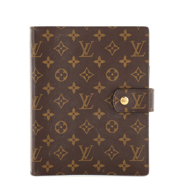 Louis Vuitton Ring Agenda Cover Monogram Canvas GM