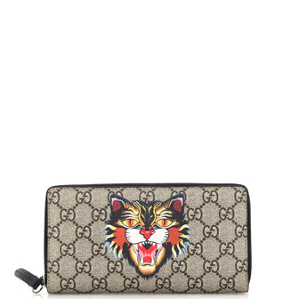 Gucci Zip Around Wallet Printed GG Coated Canvas