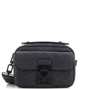 Louis Vuitton S Lock Messenger Bag Monogram Taurillon Leather