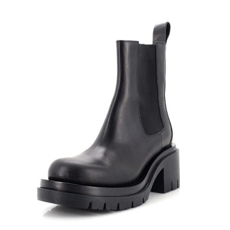 Bottega Veneta Women's Lug Heeled Chelsea Boots Leather