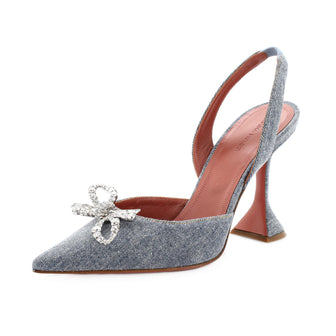 Amina Muaddi Women's Rosie Pumps Denim 95