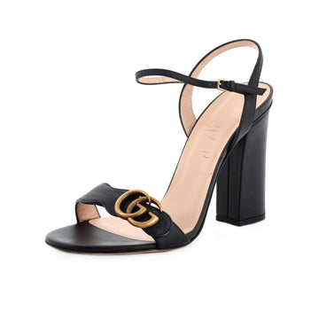 Gucci Women's GG Marmont Block Heel Sandals Leather