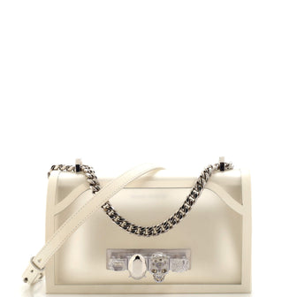 Alexander McQueen Jewelled Flap Satchel PVC Medium