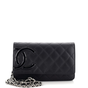 Chanel Cambon Wallet on Chain Quilted Leather