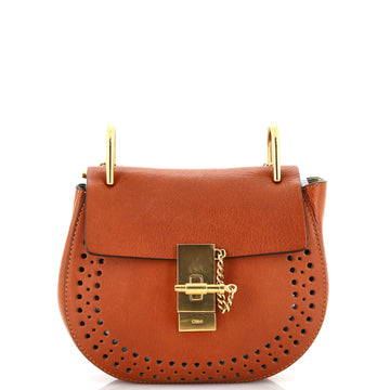 Chloe Drew Crossbody Bag Perforated Leather Mini