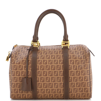 Fendi Boston Zucchino Coated Canvas Medium