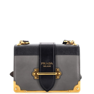 Prada Cahier Crossbody Bag City Calf and Saffiano Small