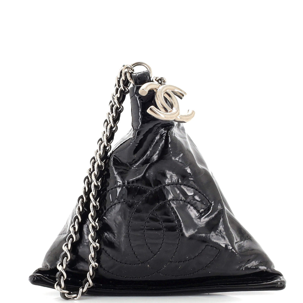 CHANEL, Bags, Chanel Woc Black Lambskin Silver Hardware