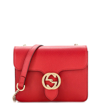 Gucci Interlocking Shoulder Bag (Outlet) Leather Small