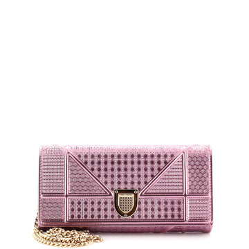 Christian Dior Diorama Croisiere Chain Wallet Cannage Embossed Calfskin