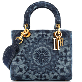 Christian Dior Lady Dior Bag KaleiDiorscopic Denim Medium