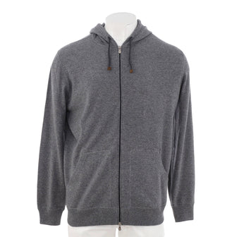 Brunello Cucinelli Men's Zip Hoodie Cashmere