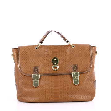 Mulberry Tillie Satchel Python Embossed Leather Medium 2222502