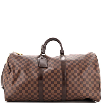 Louis Vuitton Keepall Bandouliere Bag Damier 55
