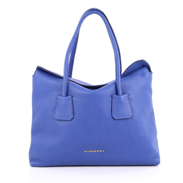 Burberry Baynard Tote Grainy Leather Blue 2222801