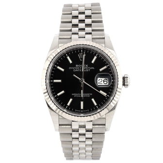Rolex Oyster Perpetual Datejust Automatic Watch Stainless Steel and White Gold 36