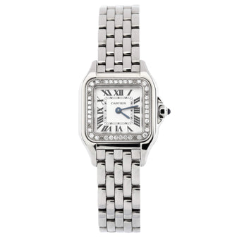 Cartier Panthere de Cartier Quartz Watch Stainless Steel with Diamond Bezel 22