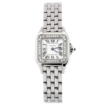 Cartier Panthere de Cartier Quartz Watch Stainless Steel with Diamond Bezel 22