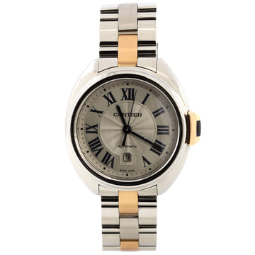 Cartier Cle de Cartier Automatic Watch Stainless Steel and Rose Gold 31