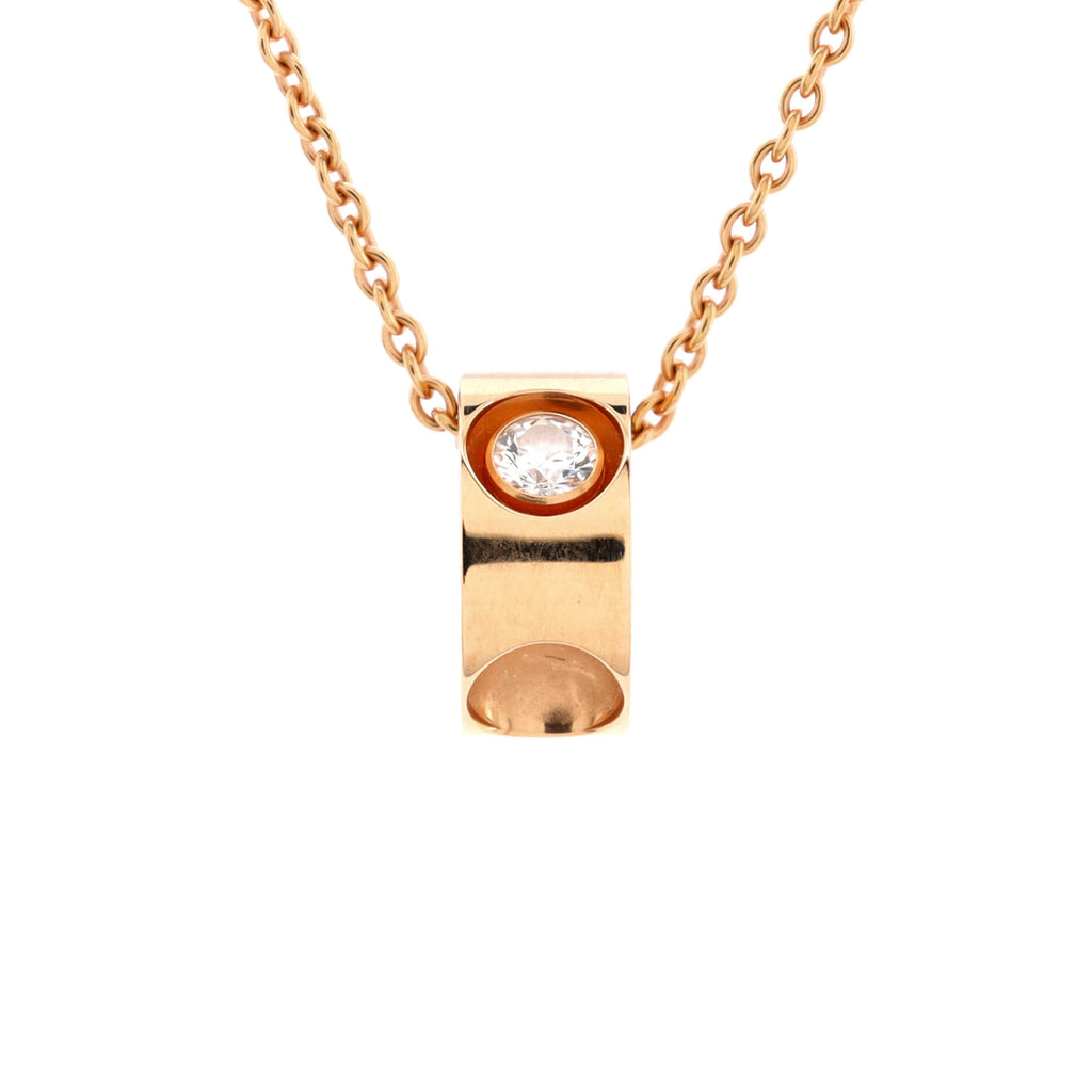 Louis Vuitton Empreinte Pendant Necklace 18K Rose Gold and Diamond Rose  gold 2223141