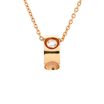 Louis Vuitton Empreinte Pendant Necklace 18K Rose Gold and Diamond
