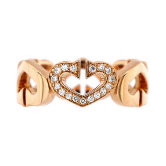 Cartier C Heart de Cartier Ring 18K Rose Gold and Diamonds