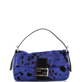 Fendi Baguette Bag Printed Pony Hair