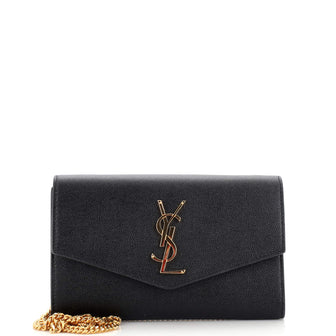 Saint Laurent Uptown Chain Wallet Leather