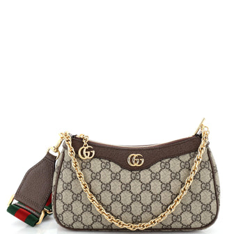 Gucci Ophidia Charm Shoulder Bag GG Coated Canvas Small