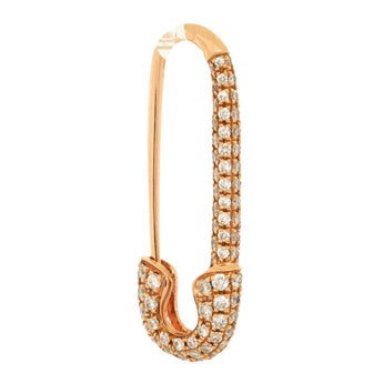 Anita Ko Safety Pin Earring Earrings 18K Rose Gold with Diamonds Small