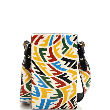 Fendi Vertical Box Crossbody Bag Vertigo Zucca Leather