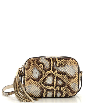 Gucci Soho Disco Crossbody Bag Python Small