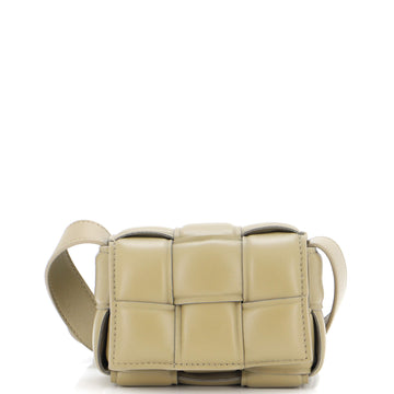 Bottega Veneta Cassette Crossbody Bag Padded Maxi Intrecciato Leather Candy