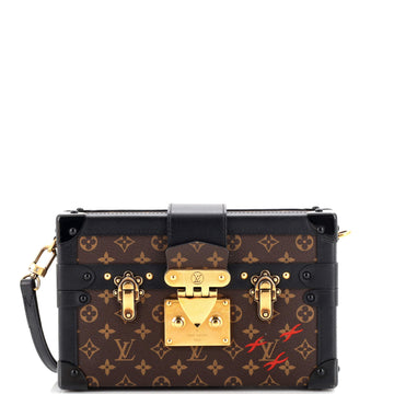 Louis Vuitton Petite Malle Handbag Monogram Canvas
