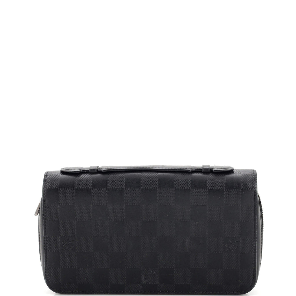 Louis Vuitton Zippy XL Damier Graphite Wallet Black
