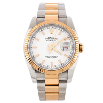 Rolex Oyster Perpetual Datejust Automatic Watch Stainless Steel and Rose Gold 36