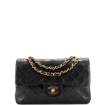 Chanel Vintage Classic Double Flap Bag Quilted Lambskin Small