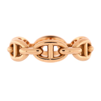 Hermes Chaine d'Ancre Enchainee Ring 18K Rose Gold Small