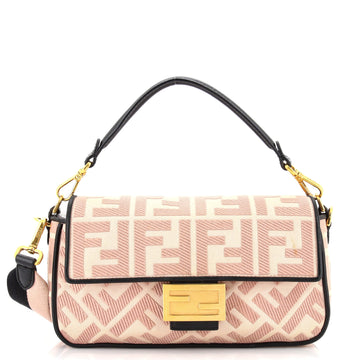 Fendi Baguette NM Bag Zucca Embroidered Canvas Medium