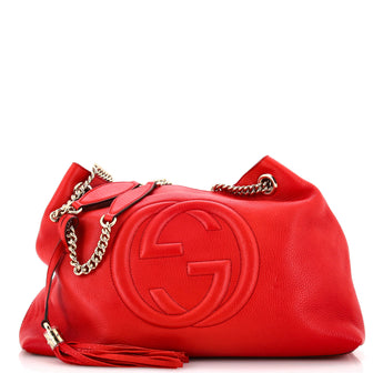 Gucci Soho Chain Strap Shoulder Bag Leather Medium