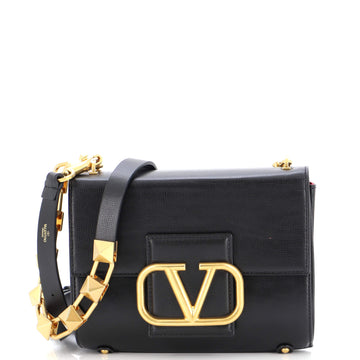 Valentino Garavani Stud Sign Shoulder Bag Leather Small