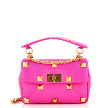 Valentino Garavani Roman Stud Flap Bag Quilted Leather Small