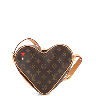Coeur game on cloth crossbody bag Louis Vuitton Brown in Cloth