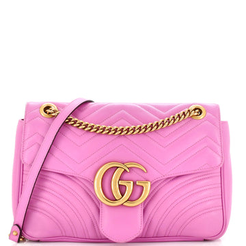 Gucci GG Marmont Flap Bag Matelasse Leather Medium