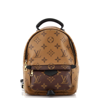Louis Vuitton Reverse Monogram Mini Palm Springs Backpack - Brown