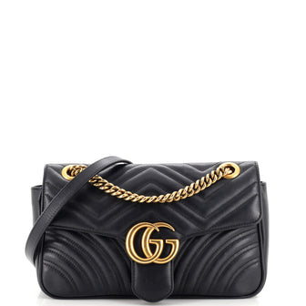 Gucci GG Marmont Flap Bag Matelasse Leather Small