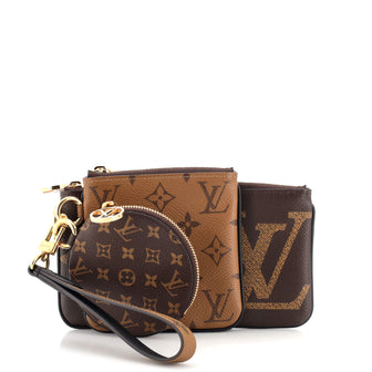 Louis Vuitton Trio Pouch Set Reverse Monogram Giant