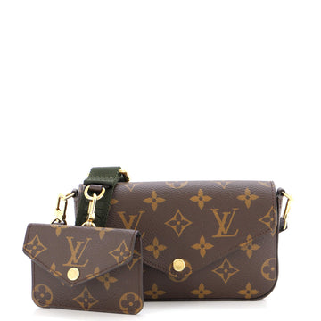 Louis Vuitton Felicie Strap & Go Handbag Monogram Canvas