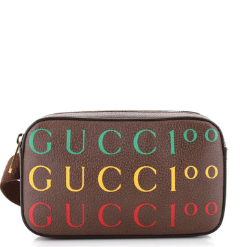 Gucci Aria 100th Anniversary Belt Bag Printed Leather